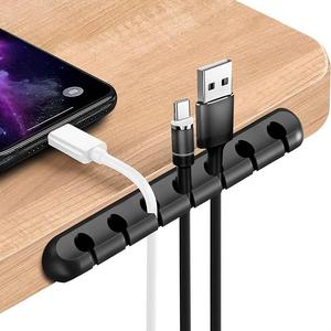 Organizador de cables multifuncional con múltiples ranuras, Organizador de cables multifuncional para cables, Hub de fijación de cables USB, Accesorios para teléfonos