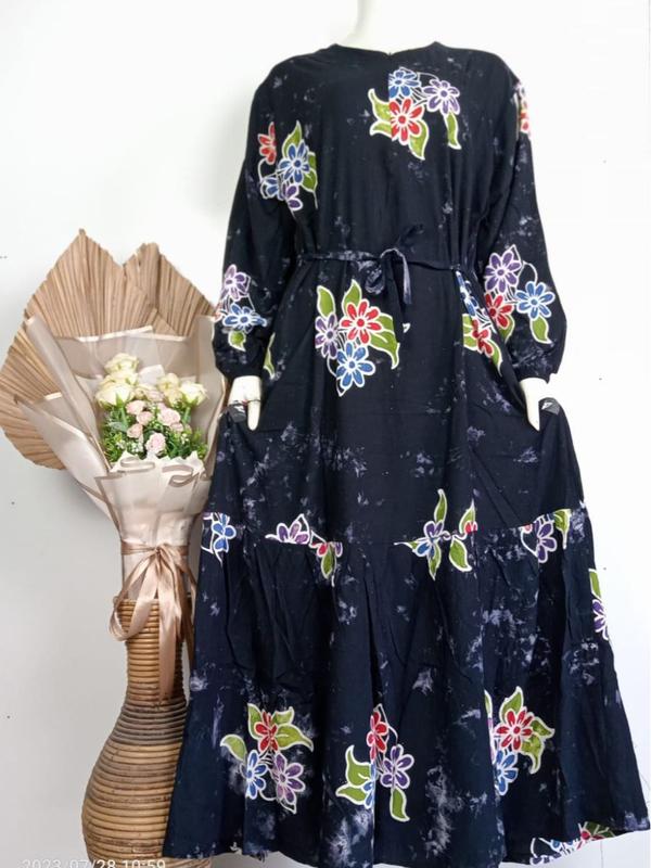 COD | Longdress Sunan Jumbo Busui Resleting Depan Cantik Terbaru 2024 Kekinian Bumil Gamis 6