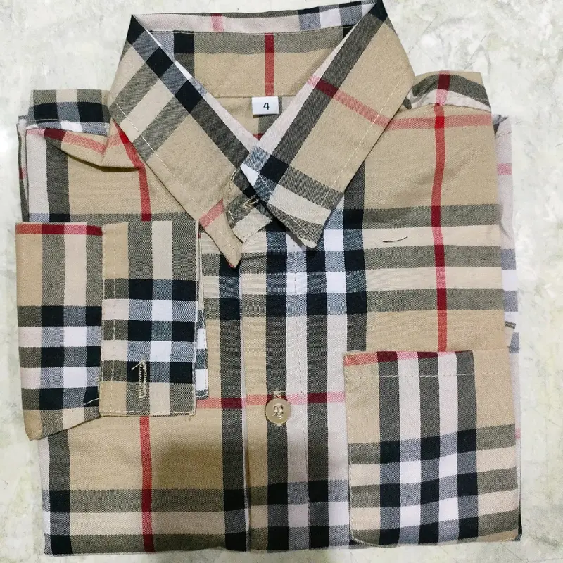 Kemeja Anak Laki-Laki & Perempuan Lengan Panjang (3thn-14thn) Motif  kotak-kotak Fashion Baju 0