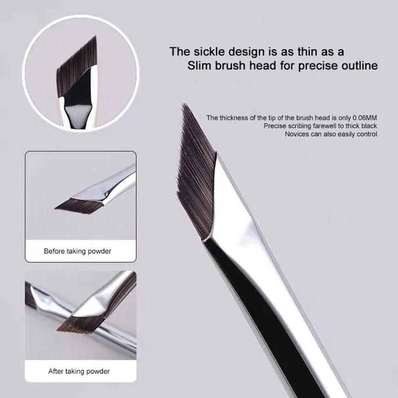 Product Introduction of Flat Eyebrow Brush Upgrade Eyeliner Brush Ultra Thin Eyebrow Makeup Flat Brush Brush Place G3T9 41