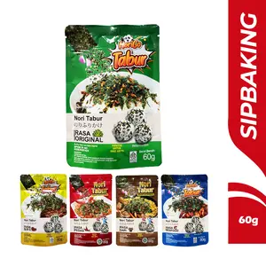 Nori Tabur Rumput Laut Panggang 60gr Sapi Seafood Bbq Pedas HALAL