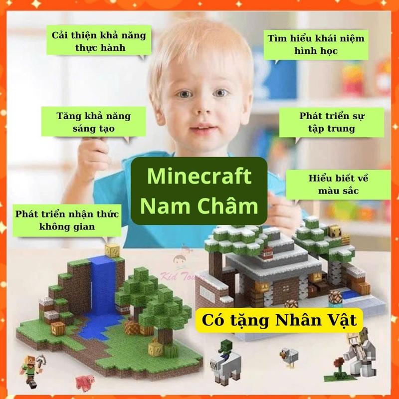  Minecraft Nam Châm giá rẻ đồ chơi lắp ráp sáng tạo khối xây dựng từ tính  tặng nhân vật  