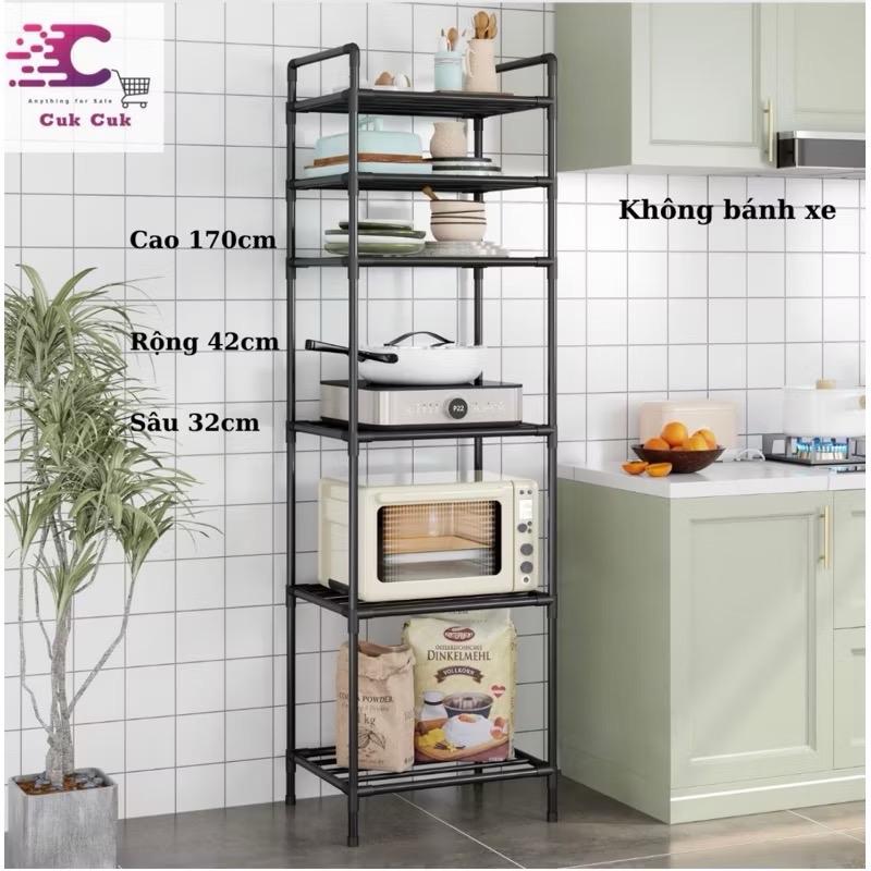 ￼Kệ nhà bếp, Kệ đa năng 6 tầng khung thép, sơn tĩnh điện chống rỉ 0