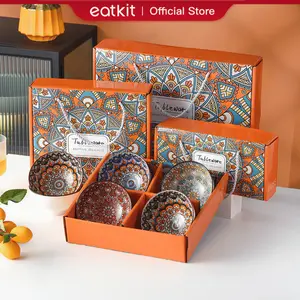 Eatkit Hampers Mangkok Set | Hampers Mangkok Keramik Gift Set | Hampers Souvenir Bohemian Style