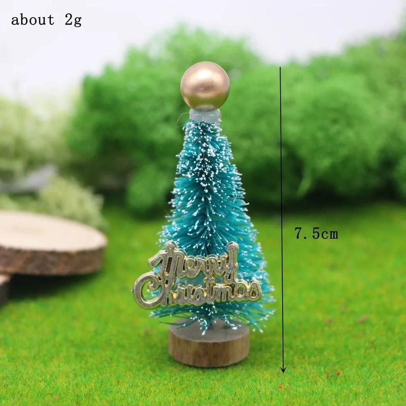 Product Introduction of 1Pc 1:12 Dollhouse Miniature Christmas Tree Cedar Tree Snowflake Pine Needle Tree Doll House Garden Decor Toy Accessories 27