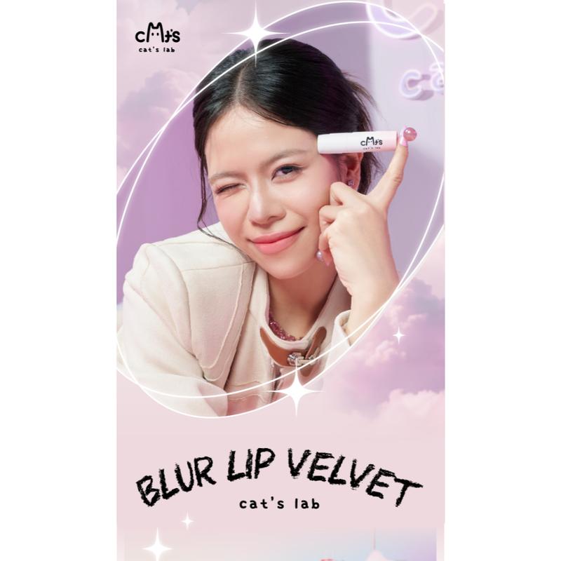 [LIVESTREAM] Combo 2 Cây Cat's Lab Blur Lip Velvet Chất Lì Mềm Mịn và Dễ Tán 25.5g 7