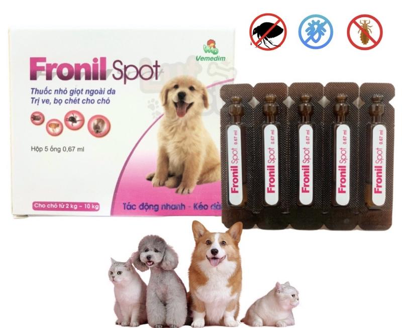 Product Introduction of Ống Nhỏ Gáy Fronil Spot Diệt Ve Rận Bọ Chét Cho Chó Mèo 4