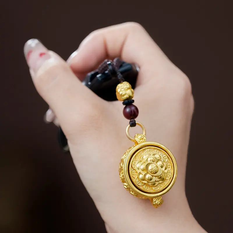 Móc Khóa Đồng Thau Hình Tụ Bảo khắc 12 Con Giáp ,Dùng Để Treo Chìa Khóa Nhà,Xe Máy,Xe ô tô (ST-03)