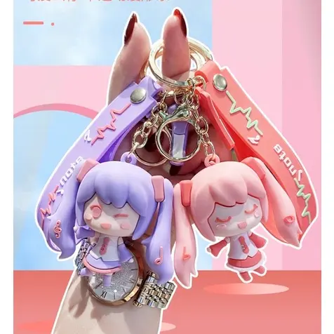 YK56 Miku Hatsune Gantungan Kunci Lucu Cute.Gantungan motor Gantungan tas Gantungan Mobil