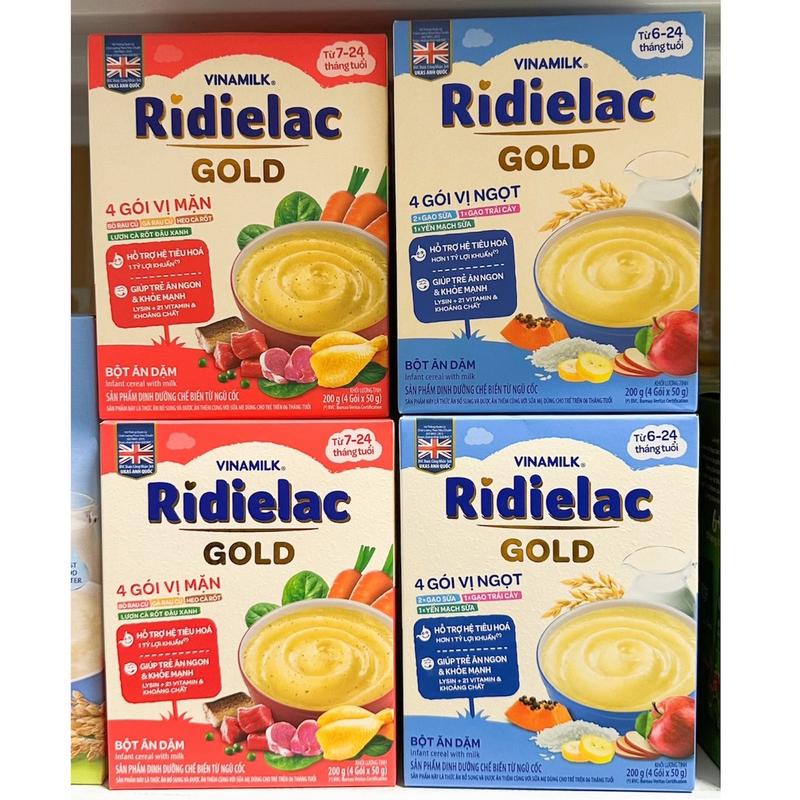 Bột Ăn Dặm 4 Gói Vị Ngọt Và Mặn Vinamilk Cho Bé