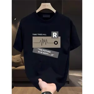 Kaos Lengan Pendek Pria Amerika yang didesain agar modis, bernapas, dan menyerap keringat Distro Baju