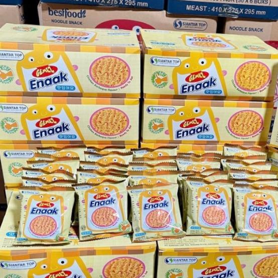 Snack mì ăn liền Enaak Hàn Quốc hộp 480gr 30 gói vị gà truyền thống
