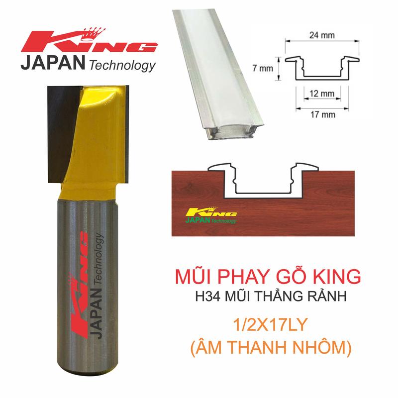 Mũi phay gỗ thẳng rảnh mũi soi gỗ vét đáy mũi chạy rảnh thẳng cốt 12.7ly nhiều kích thước lắp máy soi 2 tay hoặc máy CNC máy tubi bàn cốt 12.7ly đặc biệt có mũi 17ly chuyên âm thanh nhôm đèn led