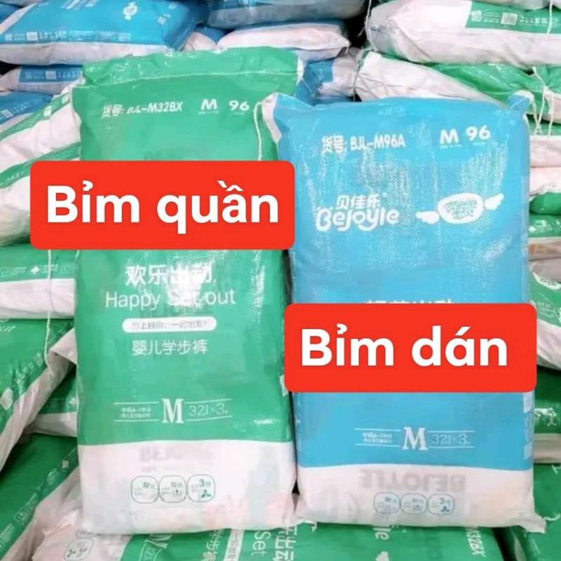 bỉm Bejoy xanh -  đủ size từ S dán đến 3xl quần. Trẻ sơ sinh