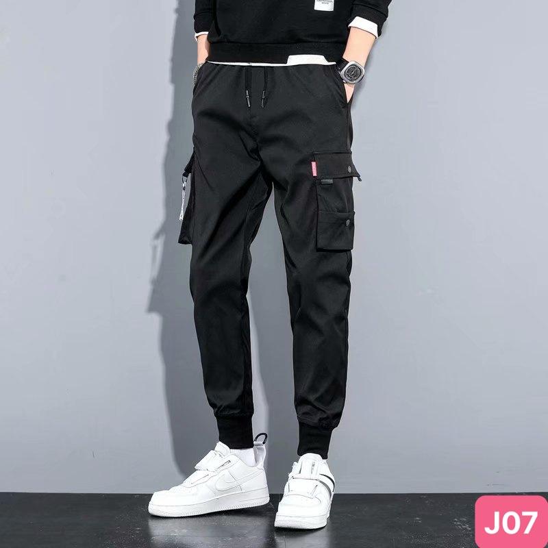 Quần Jogger nam túi hộp màu đen trơn không rách chất kaki cao cấp co dãn 4 chiều, quần thể thao nam HAVADO J07 mẫu mới Sport Menswear Pants Có Túi Lưng Cao