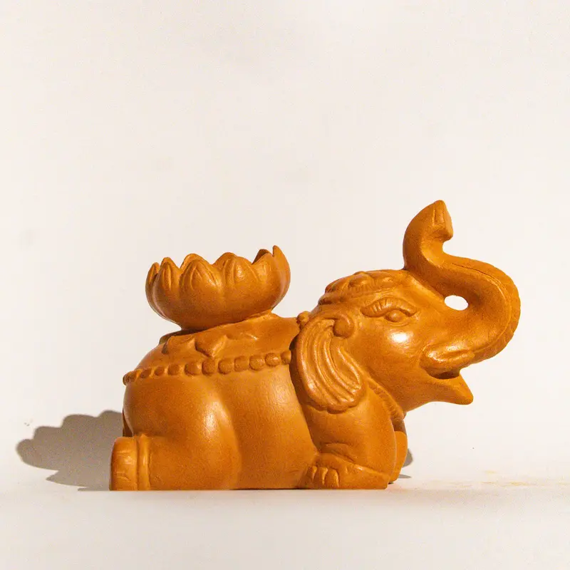 Đế Bỏ Nến Tealight Đất Nung - Con Voi Quỳ - DN58 - DN00058 6