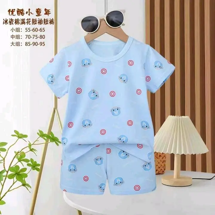 [Mẫu bảng 2 Trai 7-15kg 2025] Bộ cộc tay bé trai 7-15kg chất cotton xuất hàn Qc Cho Bé 5