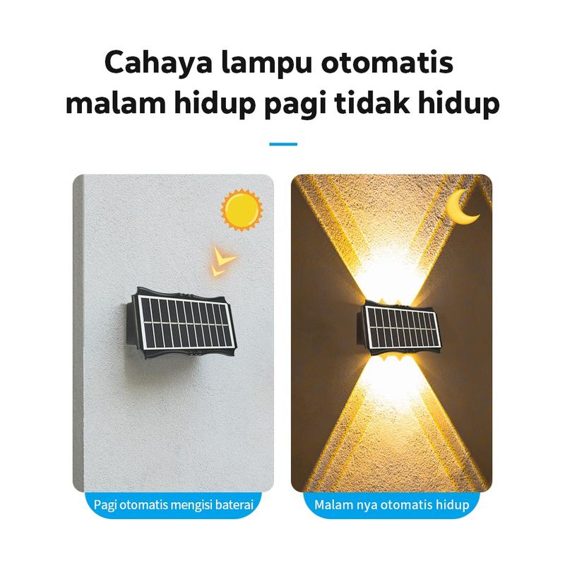Lampu Tenaga Surya Lampu Hemat Energi Lampu Anti Air Solar Cell Panel 5 Watt 8 LED 5