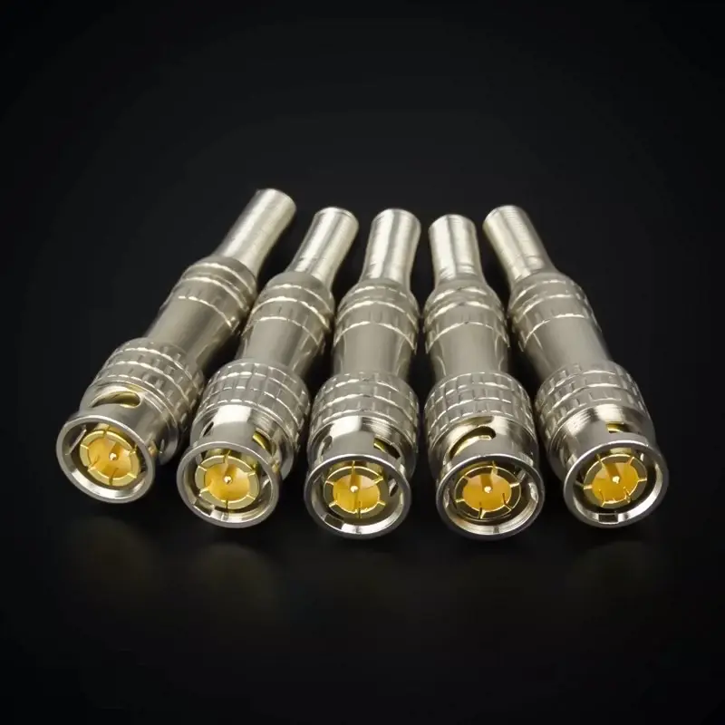 Konektor Jack Bnc buntut Coaxial RG59 RG6 Tanpa Solder Untuk Kamera CCTV 2