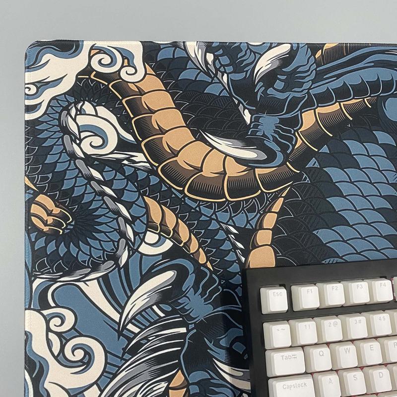 Creative Dragon Pattern Extended Mouse Pad, Non-slip Large Mouse Pad, Suitable for Games, Desks, Computers 5