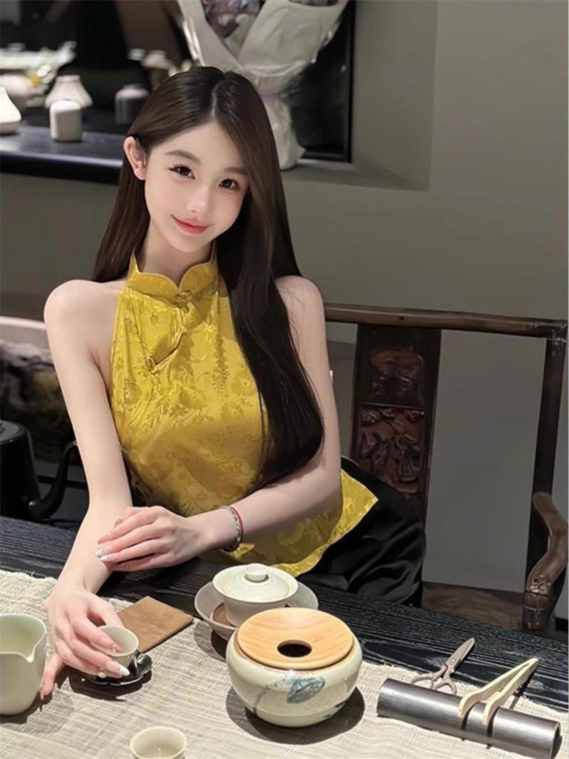 Product Introduction of Áo Vest, Thời Trang Mới Mùa Hè Cho Nữ, Thanh Lịch Và Đẹp Mắt, Thiết Kế Độc Đáo Kiểu Trễ Vai, Thích Hợp Mặc Mùa Hè 1