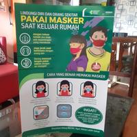 Gambar Poster Pakai Masker Saat Keluar Rumah, poster wajib pakai masker. poster kesehatan laminating glossy dari Sahabat Sejasa Kab. Sleman 2 Tokopedia