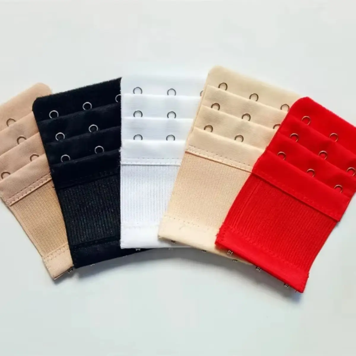 5pcs Adjustable Elastic Bra Extenders Straps for Women Belt Buckle Nylon Bra Extension Strap Hooks Clip Underwear Accessories Womenswear