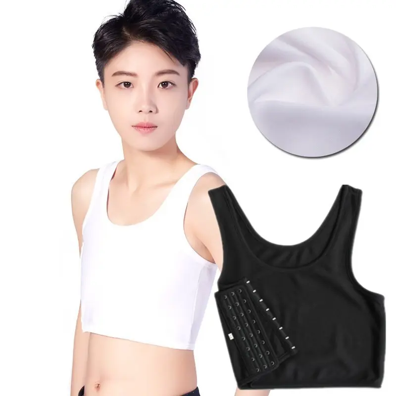 Binder Ngực, Thoáng Khí, Băng Quấn Đầy Đủ, Khóa Bên, Siêu Bó Sát, Áo Tomboy, Dành Cho Ngực To, Thích Hợp Cho Học Sinh Và Thể Thao, Đồ Lót Mỏng Chống Chảy Xệ, Dành Cho Nữ