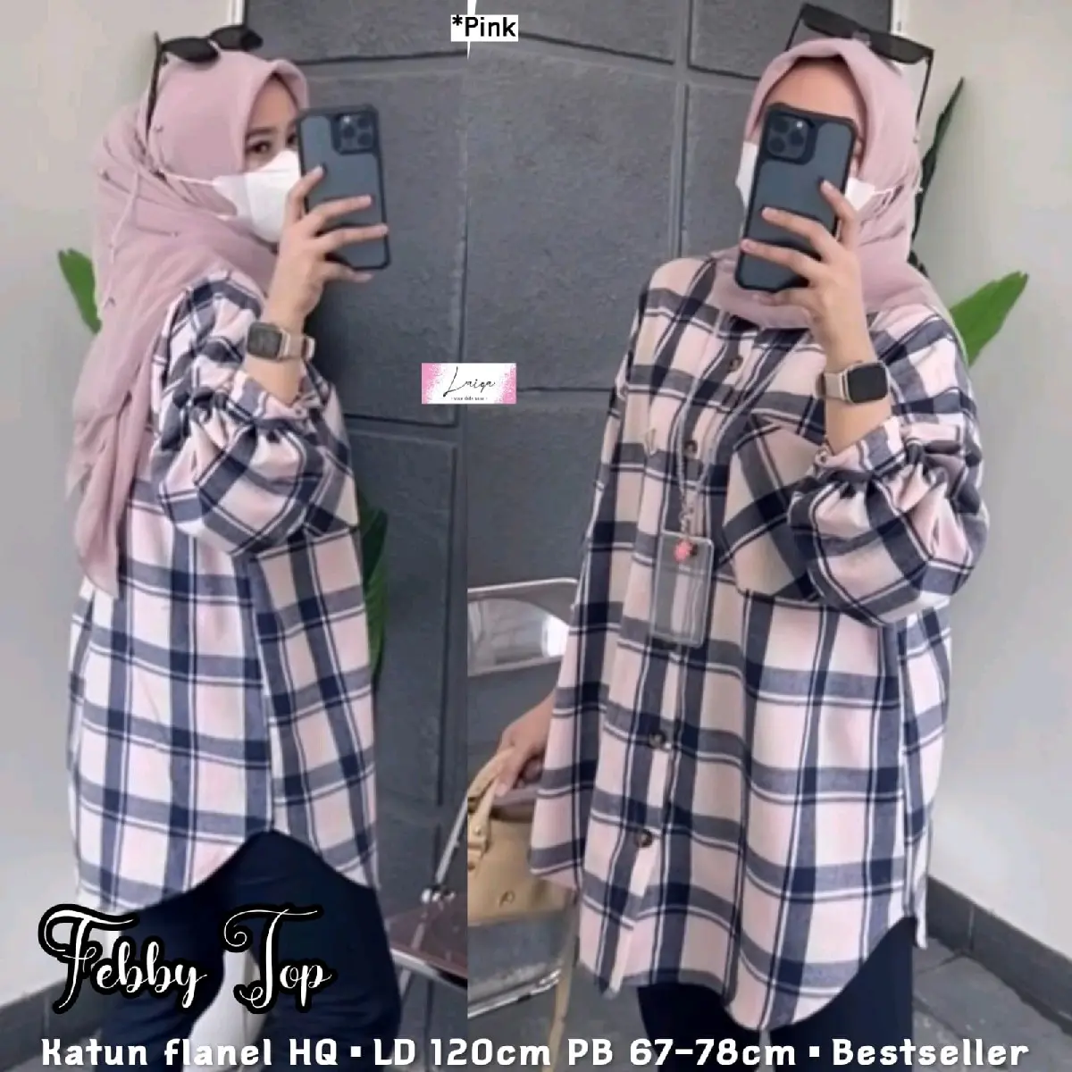 FEBBY TOP ( katun flanel)