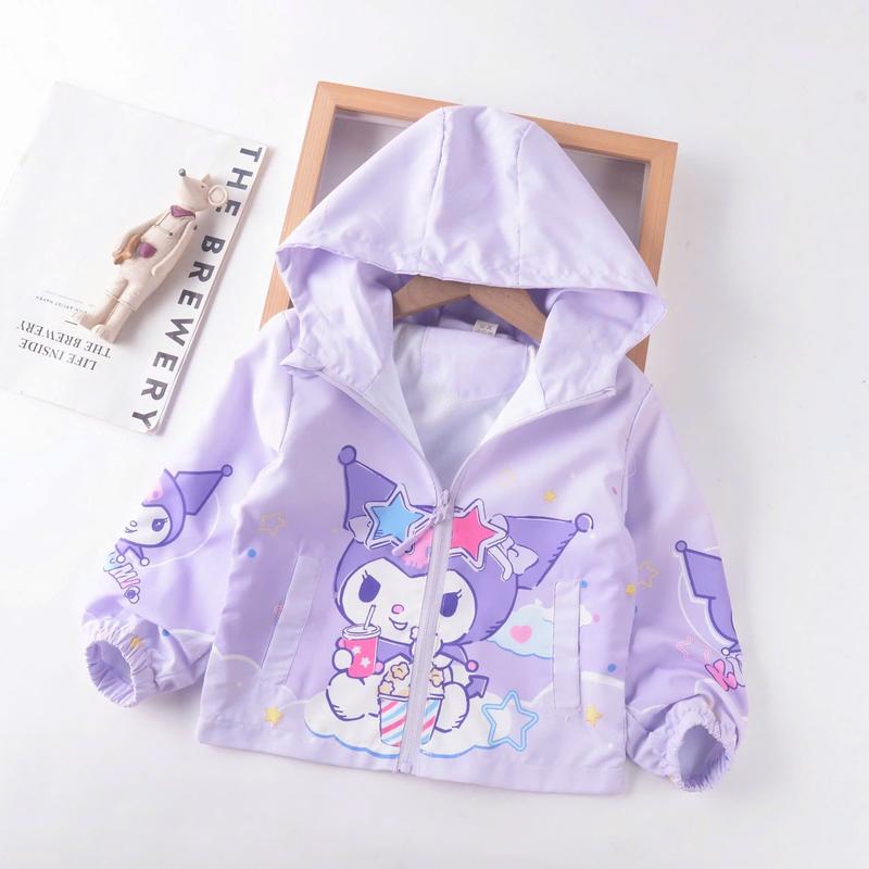 BST áo khoác gió 2 lớp Kuromi đáng yêu cho bé từ 2-7 tuổi Cotton - Malwee Chính Hãng 4