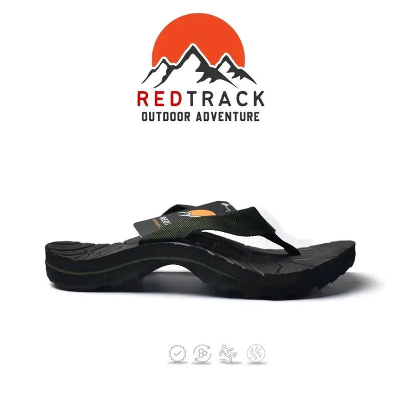 sandal jepit gunung redtrack original sandal outdoor pria dan wanita anak dan dewasa berkualitas jepit hitam 6