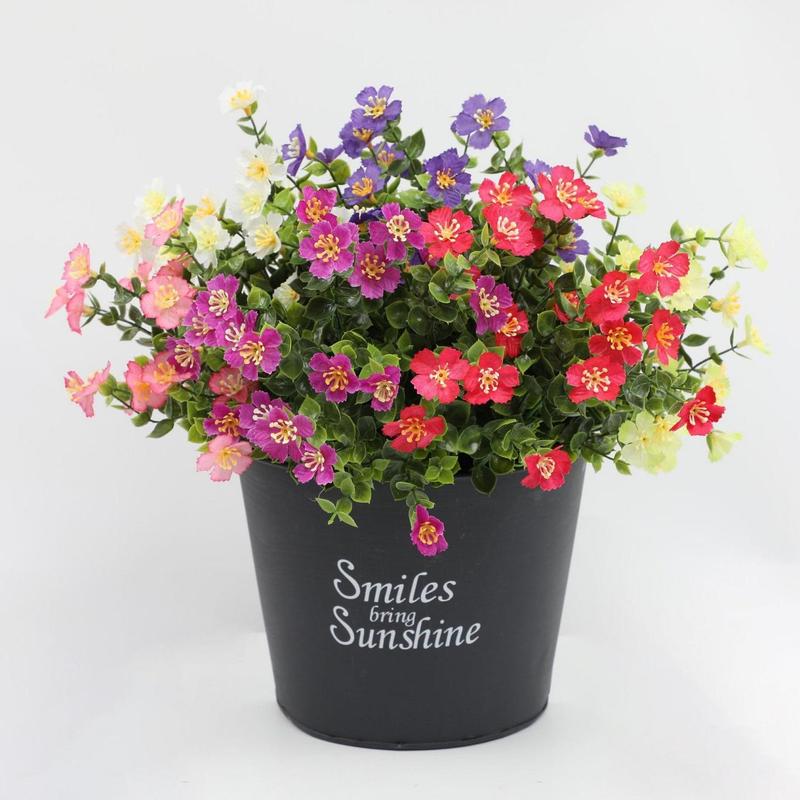 Product Introduction of Artificial Daisy Bouquet, 6 Counts Colorful UV Resistant Faux Flower Bouquet, Decorative Fake Flower for Home Garden Party Wedding Balcony Outdoor 16