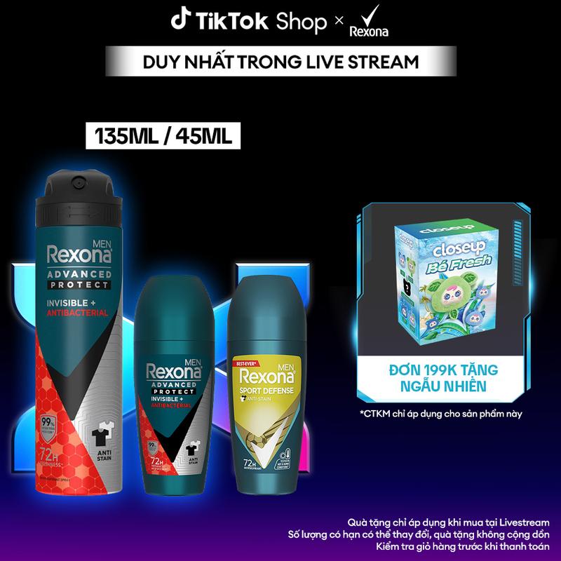 Lăn khử mùi Rexona Men 48h hỗ trợ khô thoáng kháng khuẩn dành cho nam 45ml 1