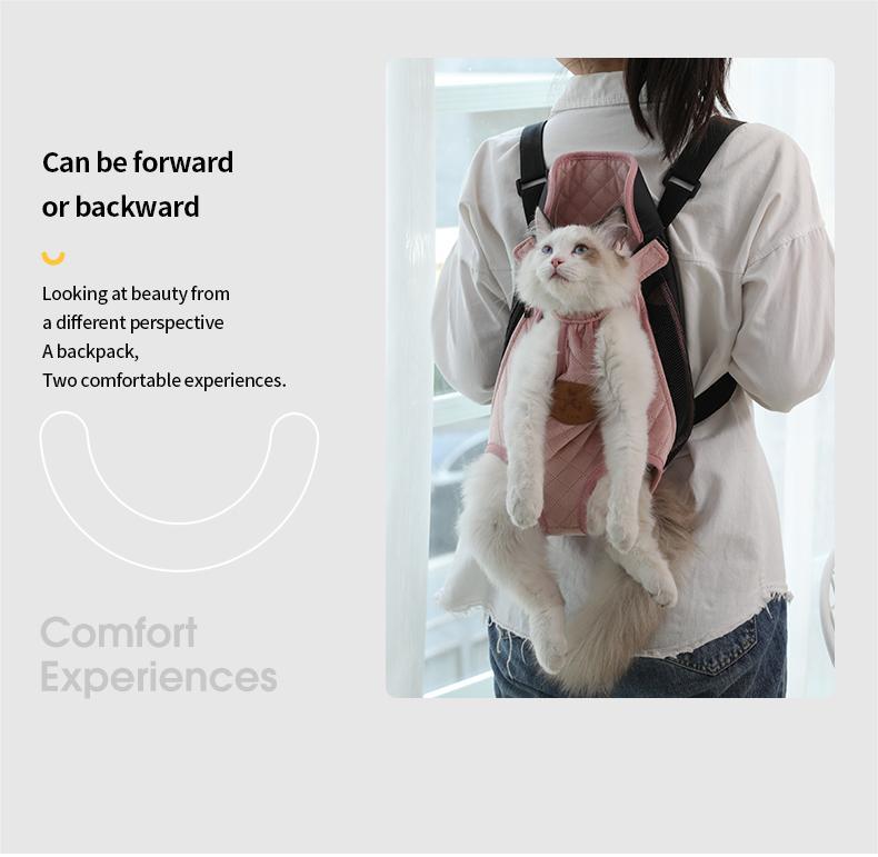 Product Introduction of （Pet Time）Pet Carrier Bag Outdoor Backpack Cat Dog Carrier Breathable backpack Portable cat and pet bag for going out 13