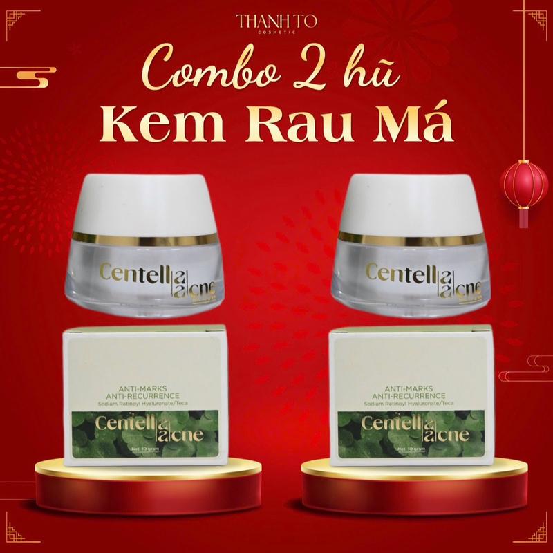 COMBO 2 Hộp Kem Rau Má Hỗ Trợ Da Mụn | Thanh Tô Cosmetic   Skincare Chăm Sóc Da Làm Đẹp Da