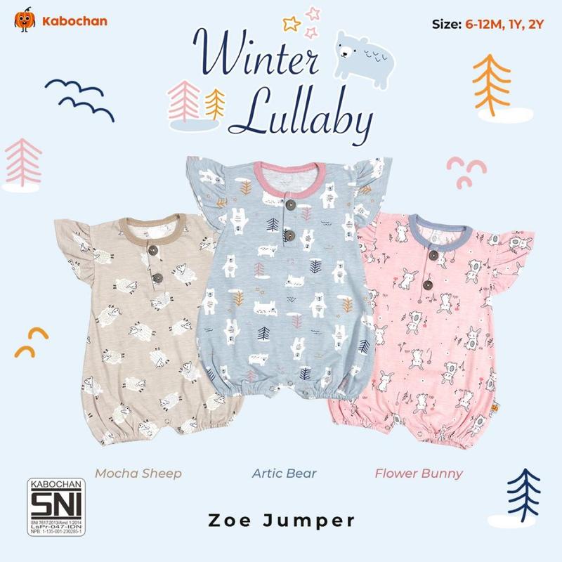 TERBARU!3pcs ZOE JUMPER RUFFLE BY KABOCHAN UP TO 2 YEAR 6