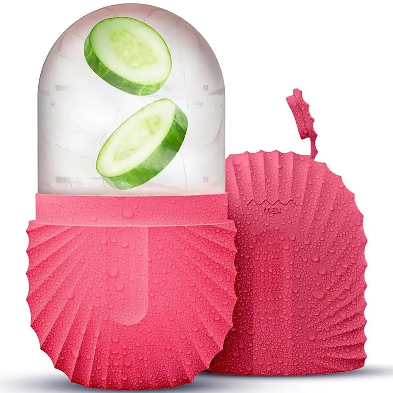 Soothing Face Ice Roller, 1 Count Reusable Manual Face Massage Tool for Home Travel, Facial Skin Care Tool for Women & Men, Face Care Products