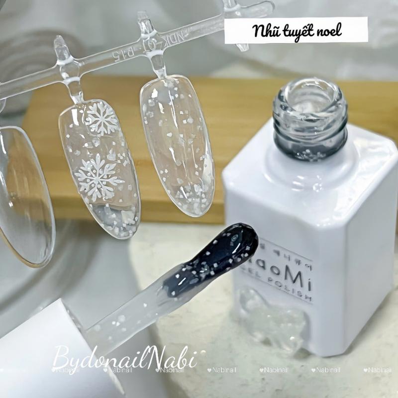 Sơn nhũ tuyết noel mix mọi màu nền móng Naomi