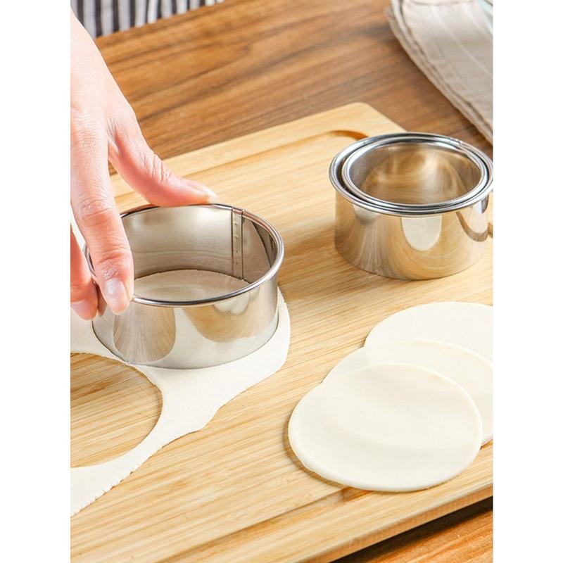 3pcs Reusable Stainless Steel Dumpling Maker,Simple Silver Color Washable Dumpling Maker Press For Kitchen Utensils Oven 0