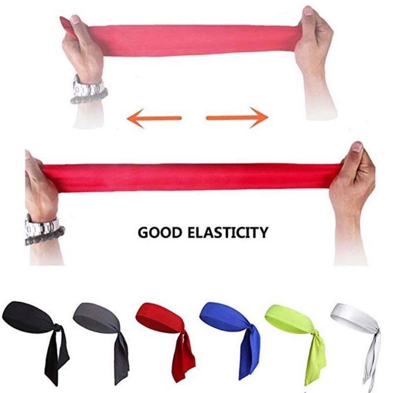 Sports Stretch Headband Tennis Bandana Men Women Sweatband Athletic Hair Band Tennis Basketball Running Workout Sweat Wicking Head Wrap 5