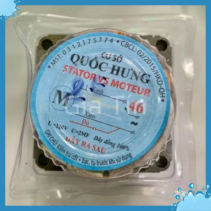 Stator Phe quạt, lốc quạt dày 20mm-46 dây đồng,nhãn hiệu Quốc Hưng, dây đồng 100% 0