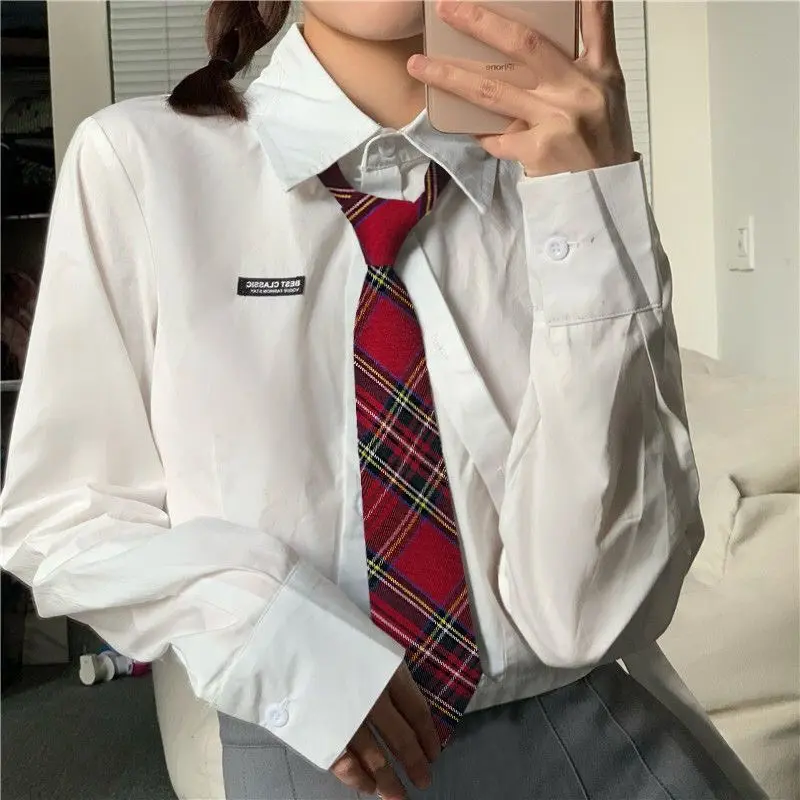 cà vạt nhiều sọc style học sinh Kẻ sọc Màu đen