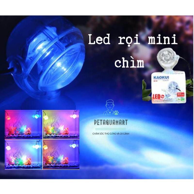 Đèn Led KK-1W rọi để trong nước Trang Trí Bể Cá - Tự Động Chuyển Màu - Led mini…