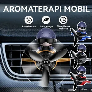 Pengharum Mobil Aromaterapi Kualitas Tinggi | Penghilang Bau Halus & Penyegar Udara Kabin | Diffuser Aroma Terapi Hangat dengan Dekor Ventilasi Ventilasi