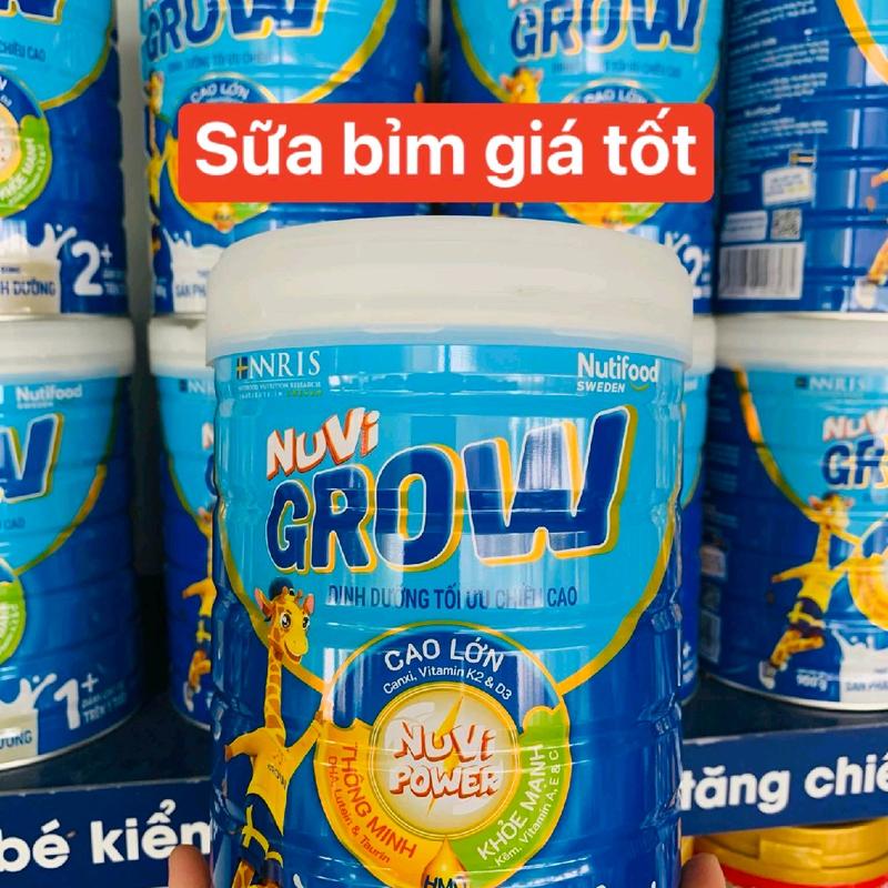   KHÔNG QUÀ  Sữa bột nuvi grow 900g đủ số cho bé colosbaby cong 