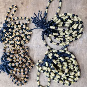 Grosir!!! Gelang tangan tapi serut batu black onix kombinasi mote2 lusinan isi 12pcs