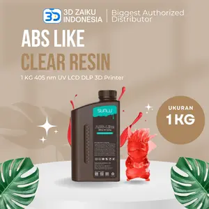 SUNLU ABS Like Clear Resin 1 KG 405 nm UV Light Curing LCD DLP 3D Printer