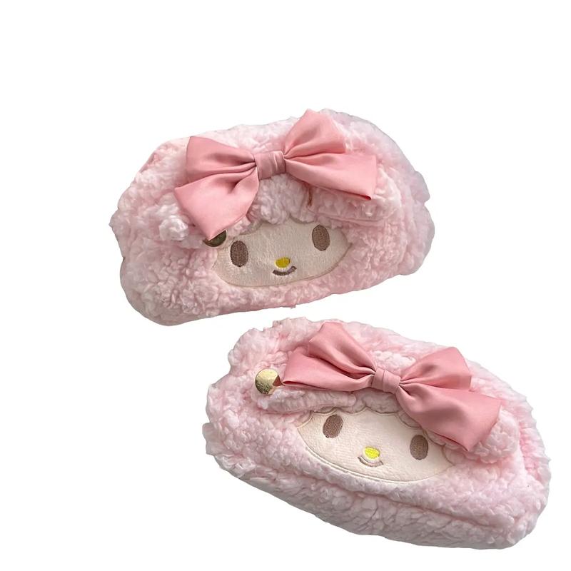 Túi bút bông Melody màu hồng siêu cưng dành cho nữ