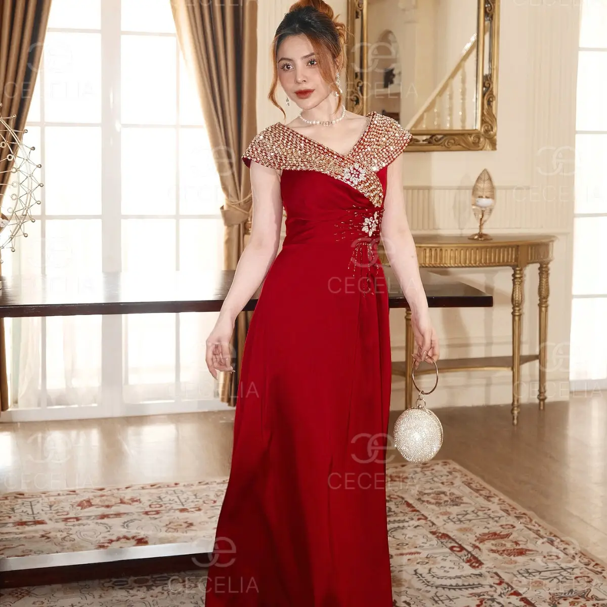 CECELIA ĐẦM TỰ TIỆC KẾT CƯỜM KIÊU SA VÀ LỘNG LẪY CHO CÁC QUÝ CÔ - DAC0163