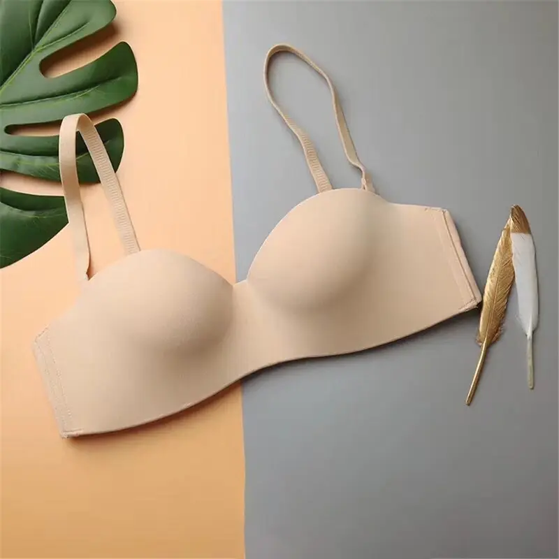 Áo Ngực Không Dây, Hỗ Trợ Nhẹ Nhàng Và Ổn Định, Thiết Kế Tối Giản Không Dây, Siêu Nhẹ, Kết Cấu Mịn, Thoải Mái, Kiểu Dáng Mới, Kẹo Bông, Hỗ Trợ Không Có Vòng 8